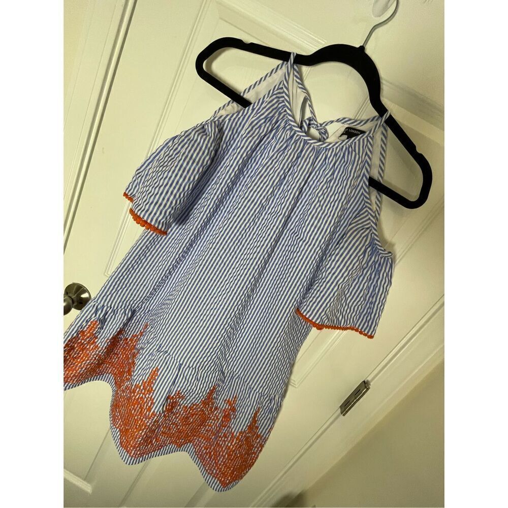 Maggy London petite women’s sundress size 2P embroidered